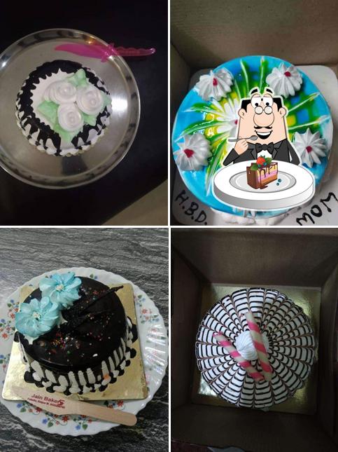 Chocolate cake at Jain Bakers