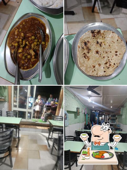 This is the picture showing food and interior at Sher E Punjab Anand Dhaba