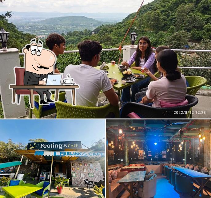 The interior of Feelings Cafe