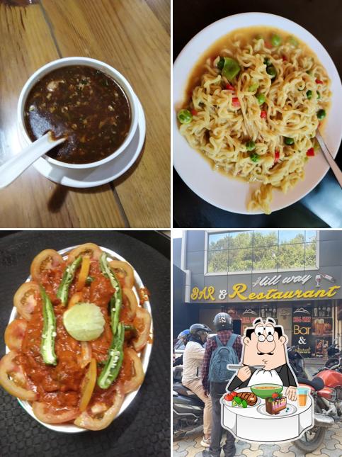 Hot and sour soup at Hillway Bar And Restaurant