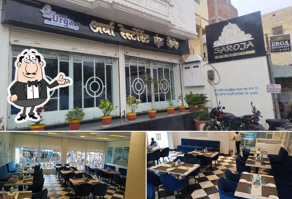 The restaurant's interior and exterior