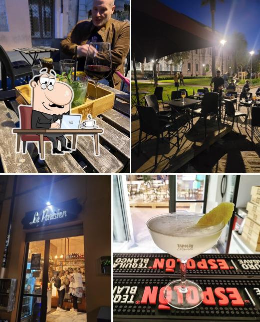 Dai un'occhiata agli interni di Le Parisien Wine Bar
