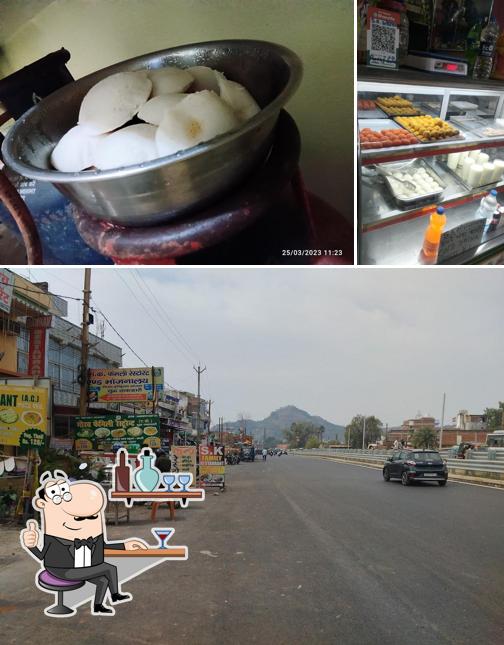 The interior of Sk bhojanalay & South Indian food