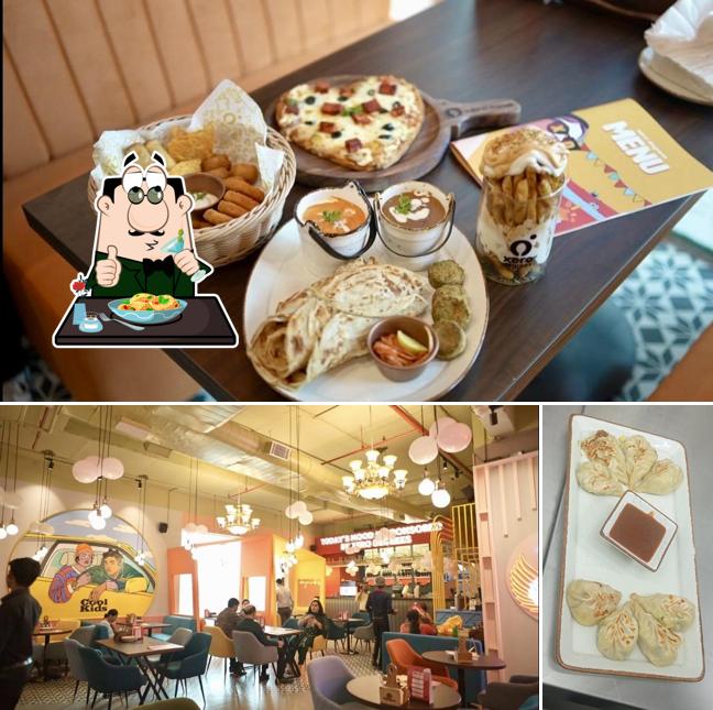 This is the image displaying food and interior at Xero Degrees