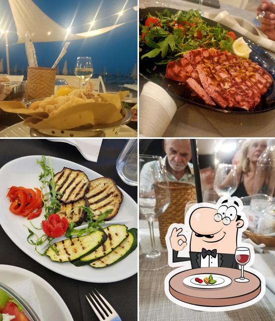 Cibo al Ristorante Bagno Marina Beach