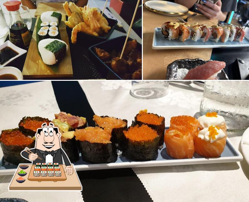 Scegli le diverse opzioni di sushi