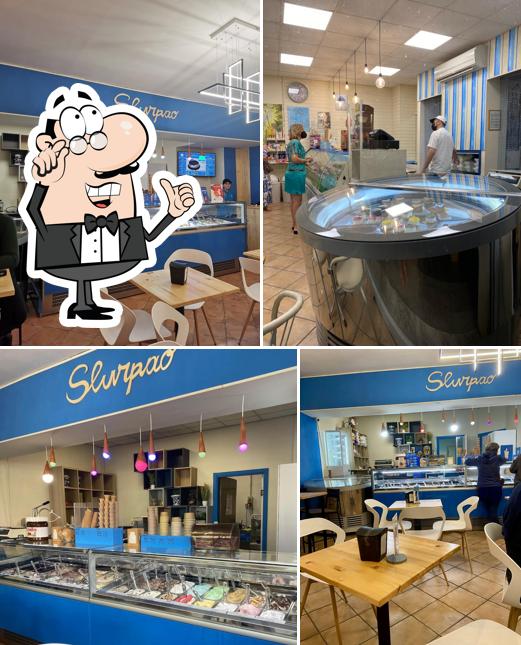 Gli interni di Gelateria Slurpao Olbia