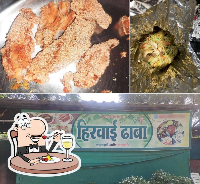 Meals at Hirwai dhaba
