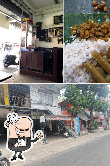 The exterior of Chandrus Restaurant