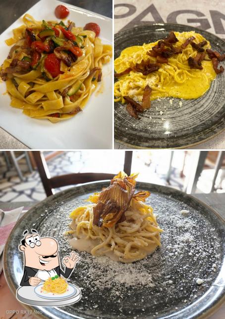 Spaghetti alla carbonara al Pagnottella's