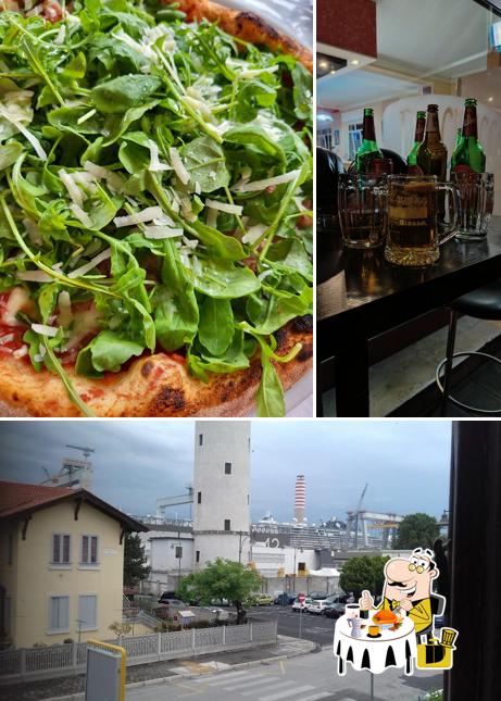 Dai un’occhiata alla foto che mostra la cibo e esterno di Trattoria Bar Universo