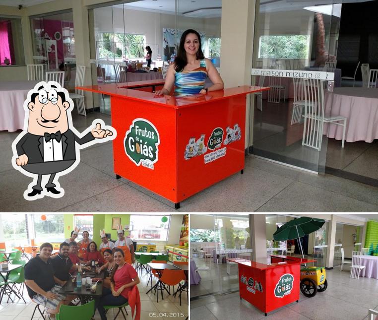 O interior do Açaiteria e Sorveteria frutos de Goias - Taguatinga