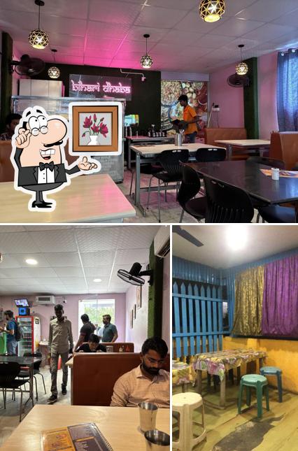 The interior of Sagar Foods, The Bihari Dhaba (AC)