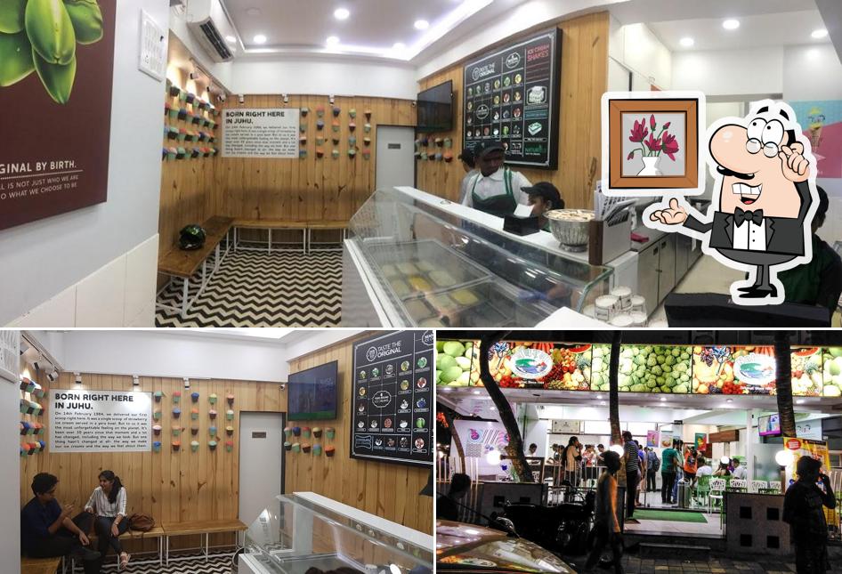 The interior of Naturals Ice Cream