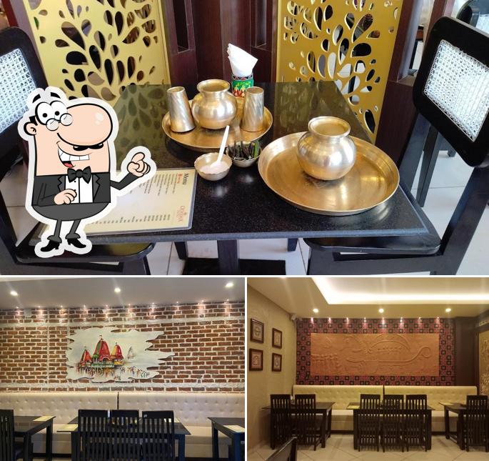 The interior of Odisha Hotel