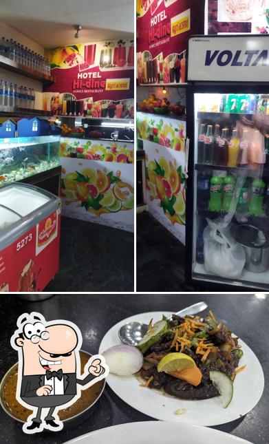 Among various things one can find interior and food at Hi Dine Family Restaurant