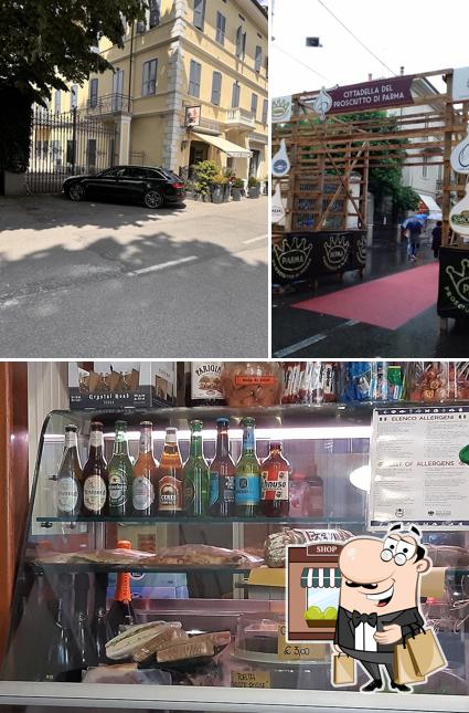 La esterno e birra del ristorante