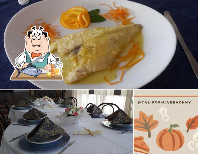 Salmone grigliato al California Beach