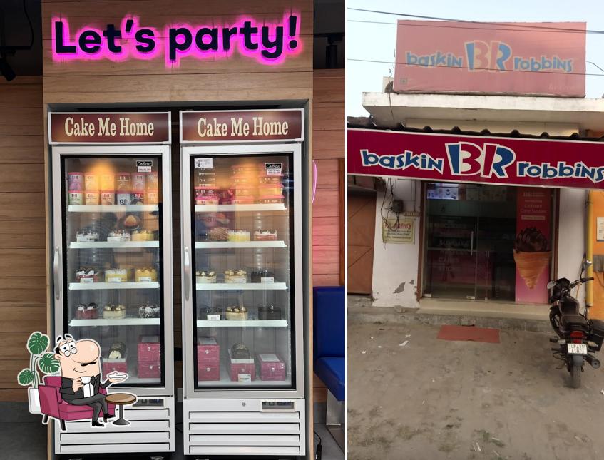 The interior of Baskin Robbins