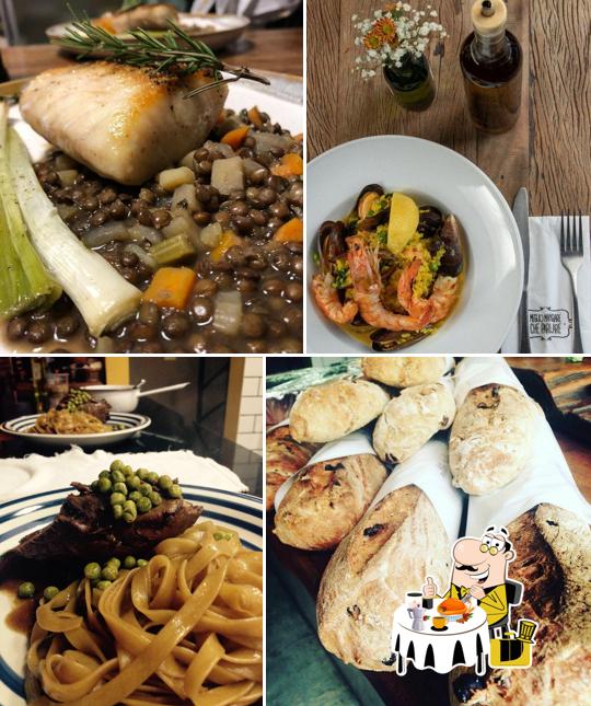 Comida em Cortile Siciliano Gastronomia Mediterrânea