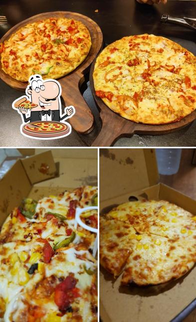 At Heavens of pizza, you can get pizza