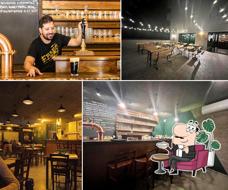 Gli interni di Ebbro Birreria Indipendente