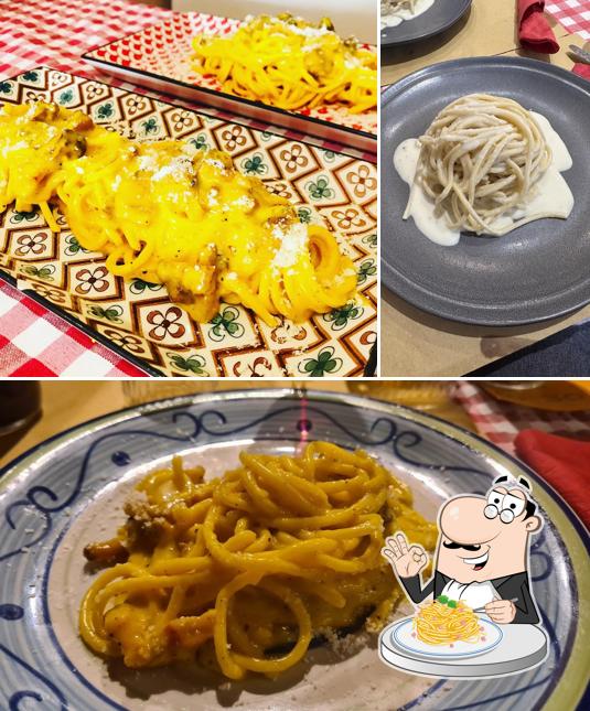 Spaghetti alla carbonara al Bar Osteria Da Romano