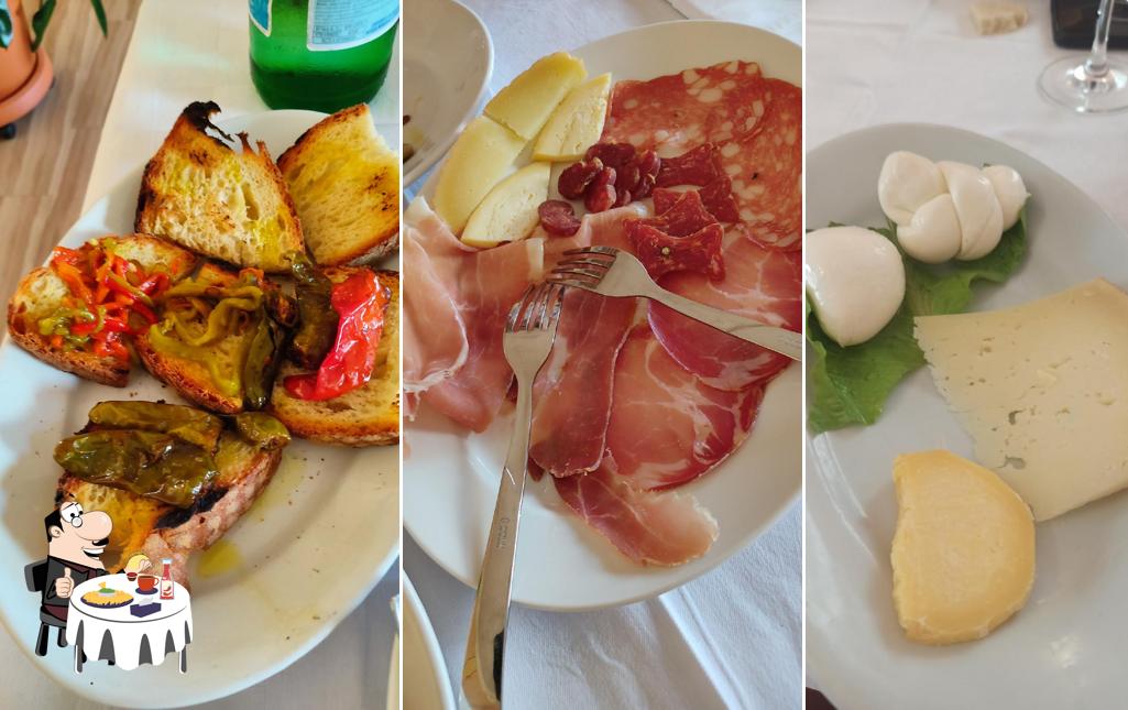 Piatto di formaggi al Ristorante da Gino