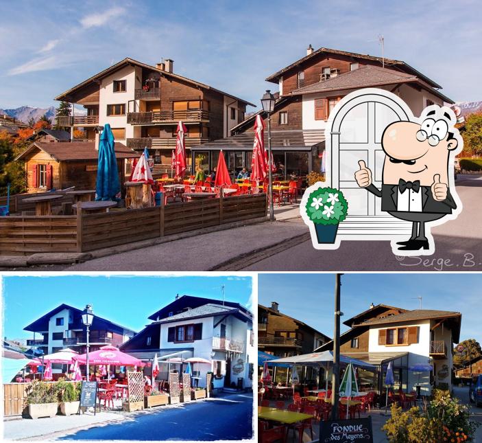 Curiosa tra gli esterni di Hôtel-Restaurant des Mayens