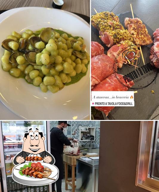Questa è la foto che mostra la cibo e interni di Pronto! A Tavola - Cibo&brace