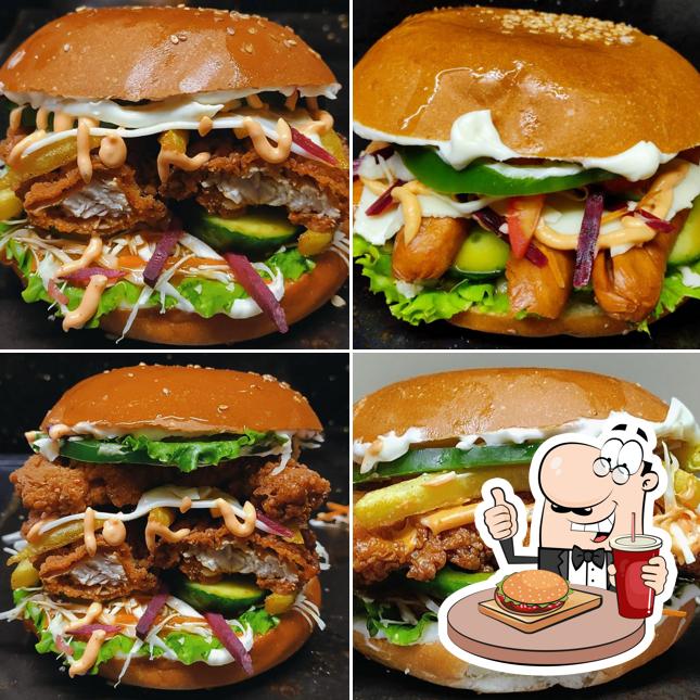 Get a burger at Burger Corner