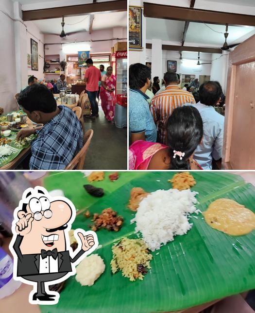 This is the photo showing interior and food at Arya Vysya Homely Meals - Sai Preethi Mess