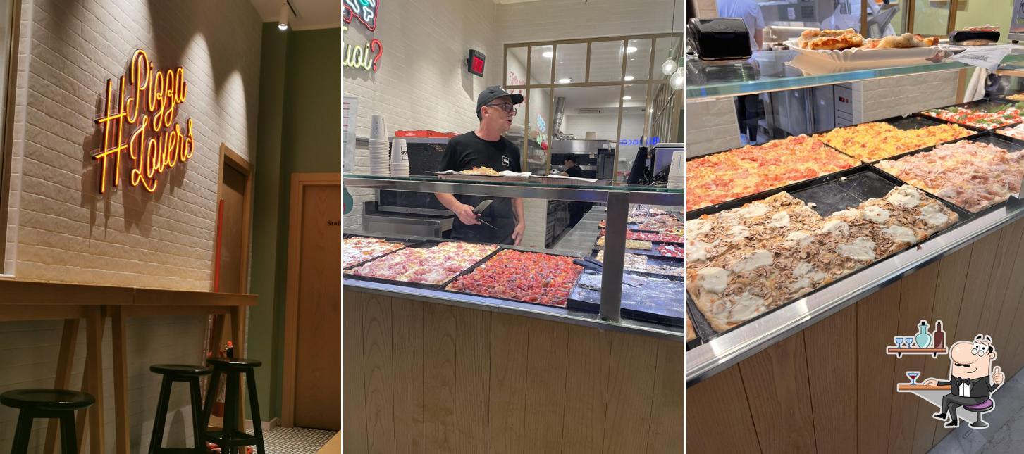 Gli interni di Alice Pizza Le Gru