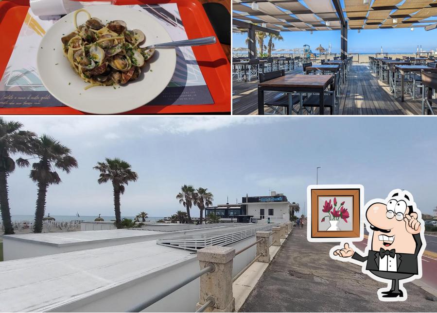 Tra le varie cose da Mami Ostia Stabilimento Pizzeria si possono trovare la interni e esterno