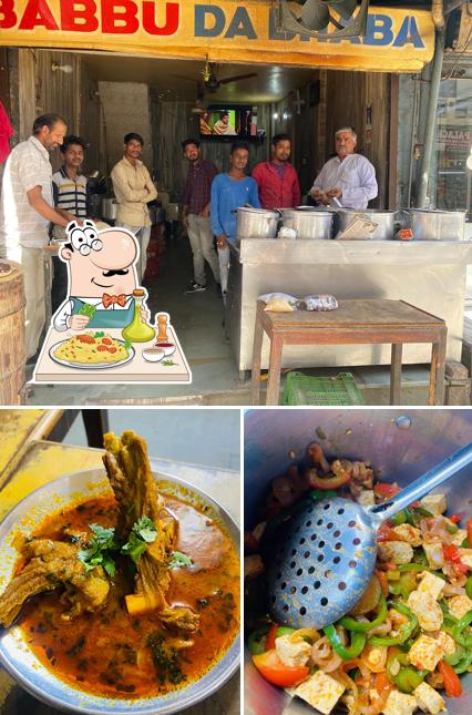 Food at Babbu Da Dhaba