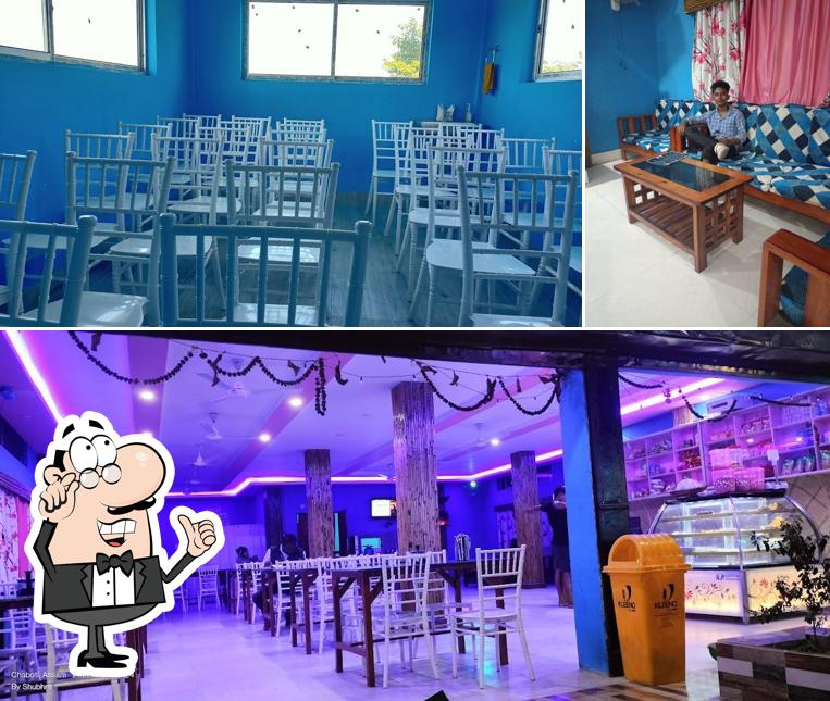The interior of Brinda Bon Hotel Cum Family Restaurant