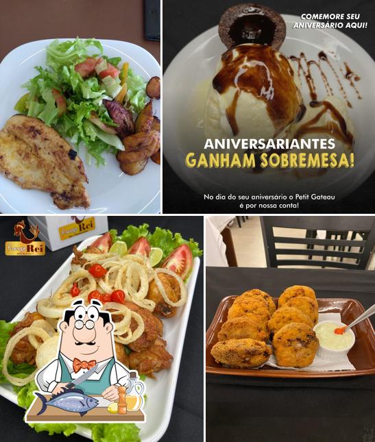 Salmão grelhado em Frango Rei Bar e Restaurante - Loja ll