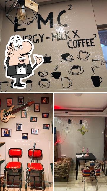The picture of The Underground Cafe’s interior and beverage