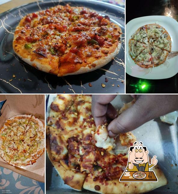 Try out pizza at Among Us pizza
