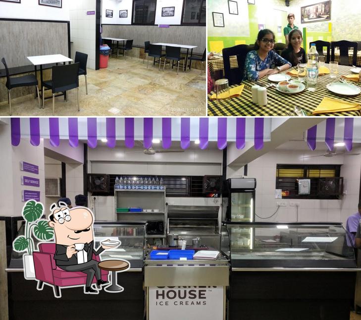 The interior of Corner House - Kasturi Nagar