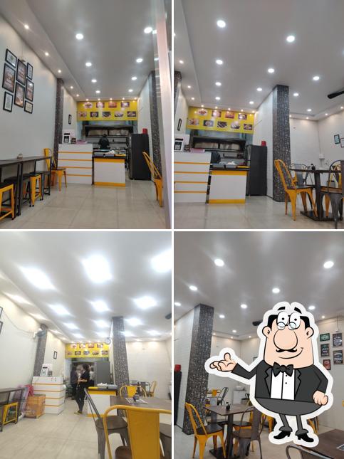 The interior of Kathi Junction