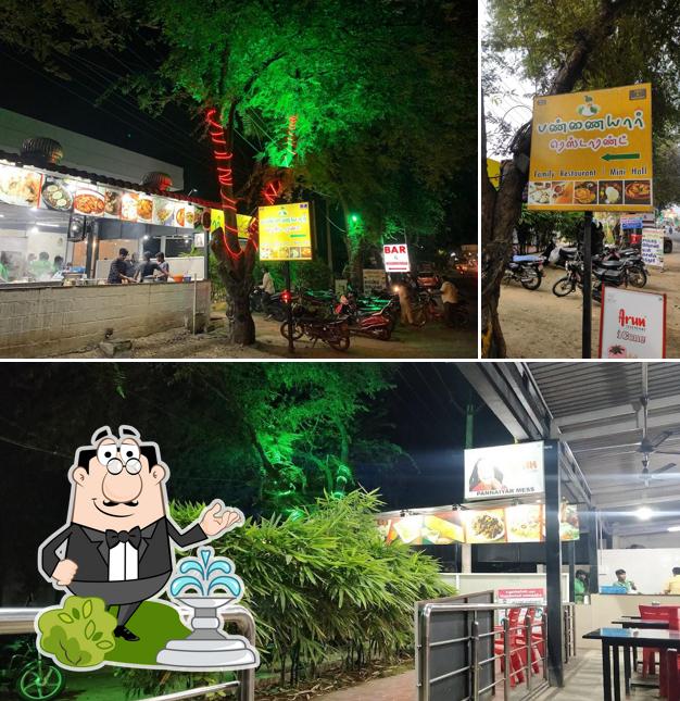 The exterior of Pannaiyar Restaurant