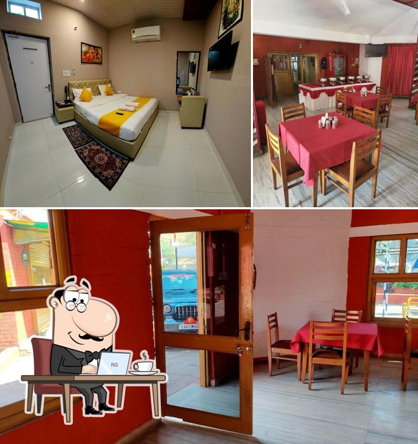 Take a seat at one of the tables at SEVEN HILLS RESORT,UDAIPUR