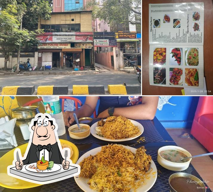 Food at Deesh Punjabi Dhaba