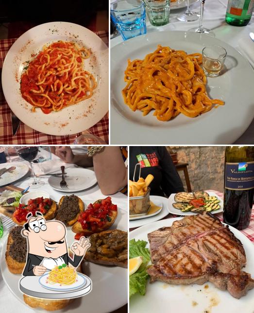 Spaghetti alla carbonara al Antica Trattoria