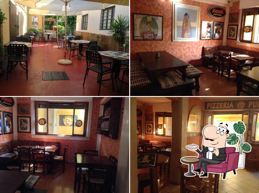 Gli interni di Pizzeria Lo Scimpanze'