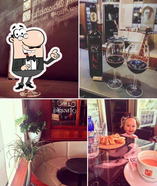 Tra le diverse cose da Caffè kosovel si possono trovare la interni e bevanda