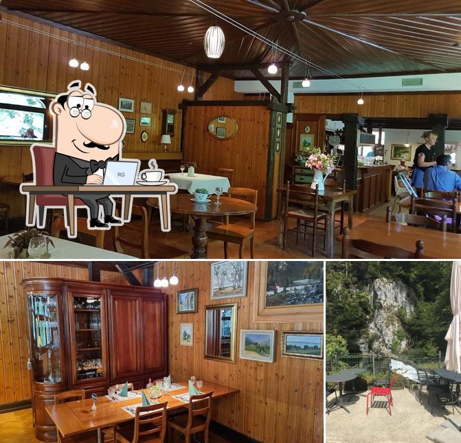 Gli interni di Restaurant Le Theusseret