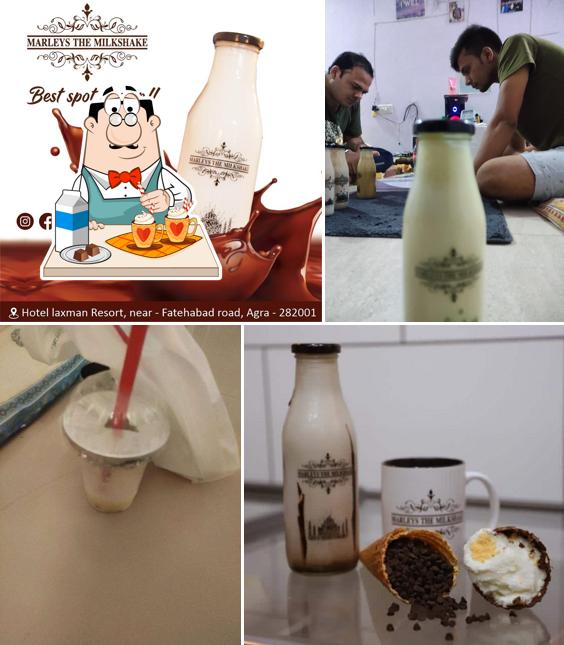 Order different drinks served at MARLEYS THE MILKSHAKE ( MILKSHAKE , ICE CREAM , BURGER & MORE )