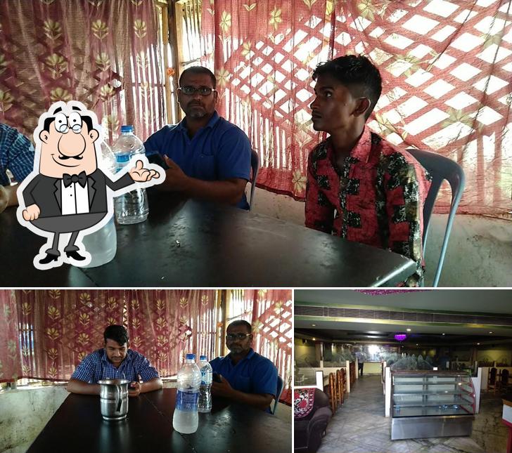 The interior of Sai Krishna Family Restaurant And Dhaba